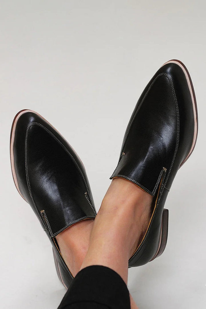 Zofia™ | Mocasín Patchwork Negro