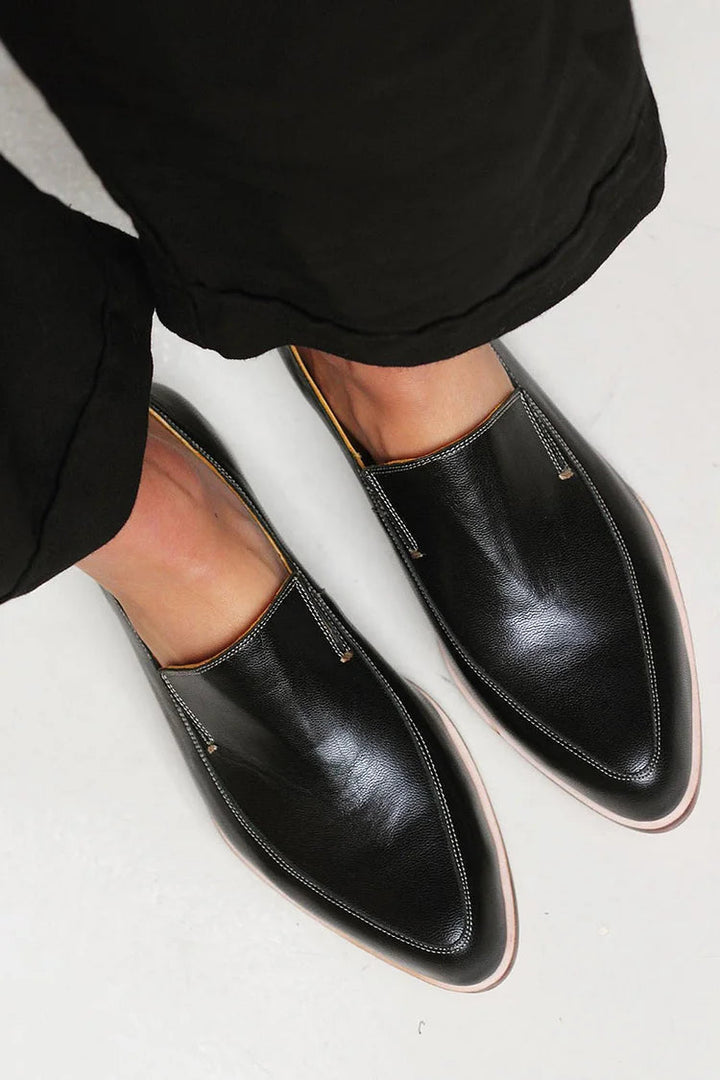 Zofia™ | Mocasín Patchwork Negro