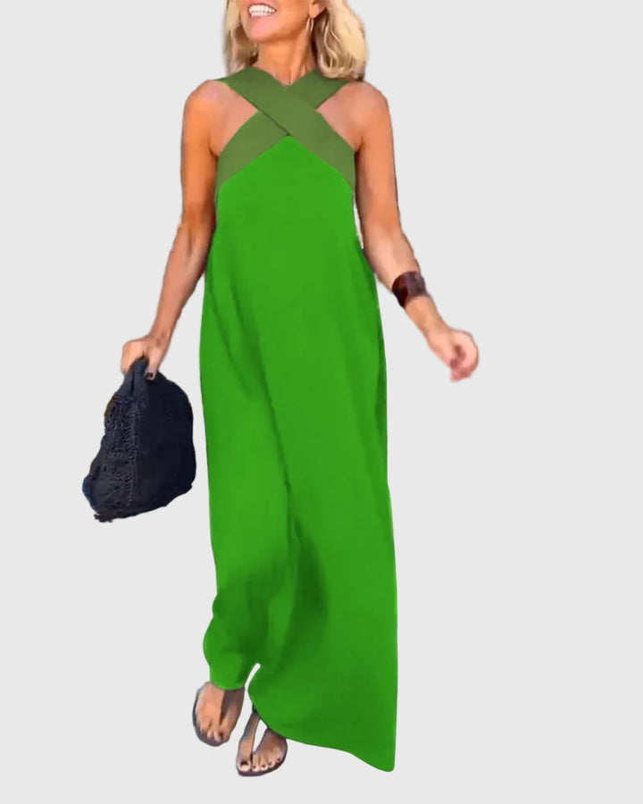 Elena | Vestido Maxi Fluido Elegante