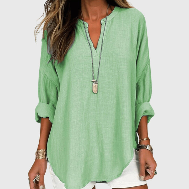 Lenara™ | Camiseta de Playa Elegante y Flotante