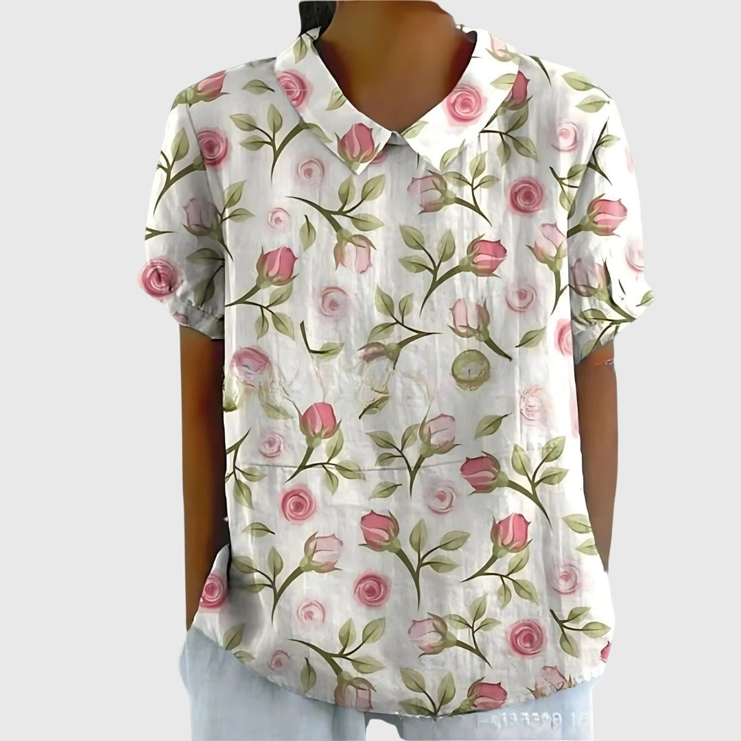 Rosa Claro con Estampado Floral / 4XL
