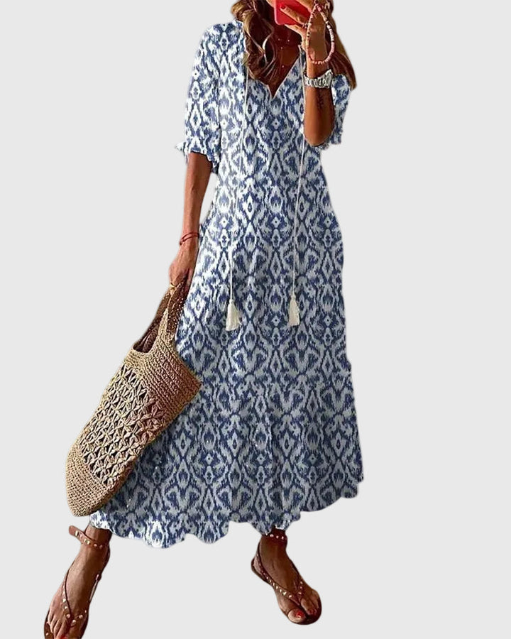 Amalia | Vestido Maxi de Verano Vintage Boho