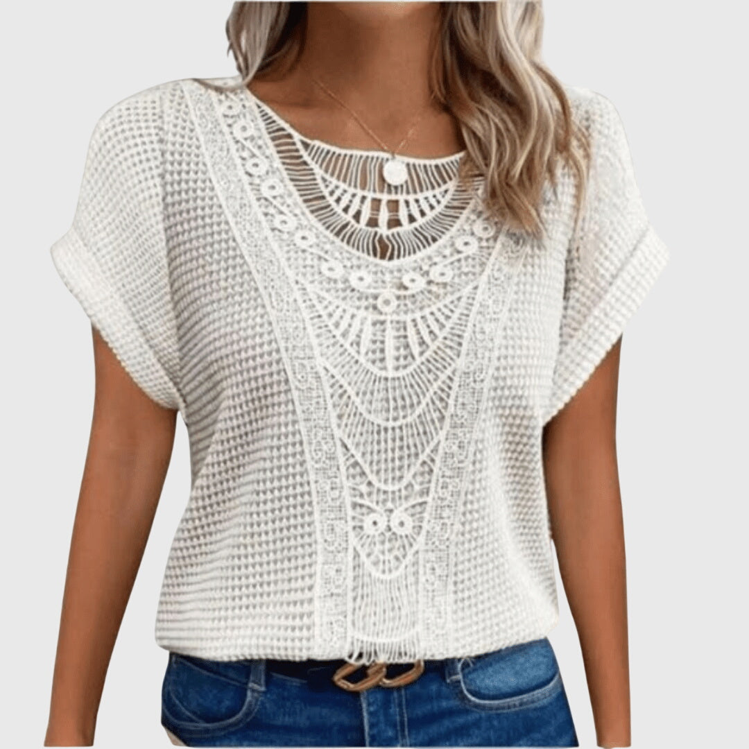 Pearl™ | Blusa Elegante Estilo Ibiza
