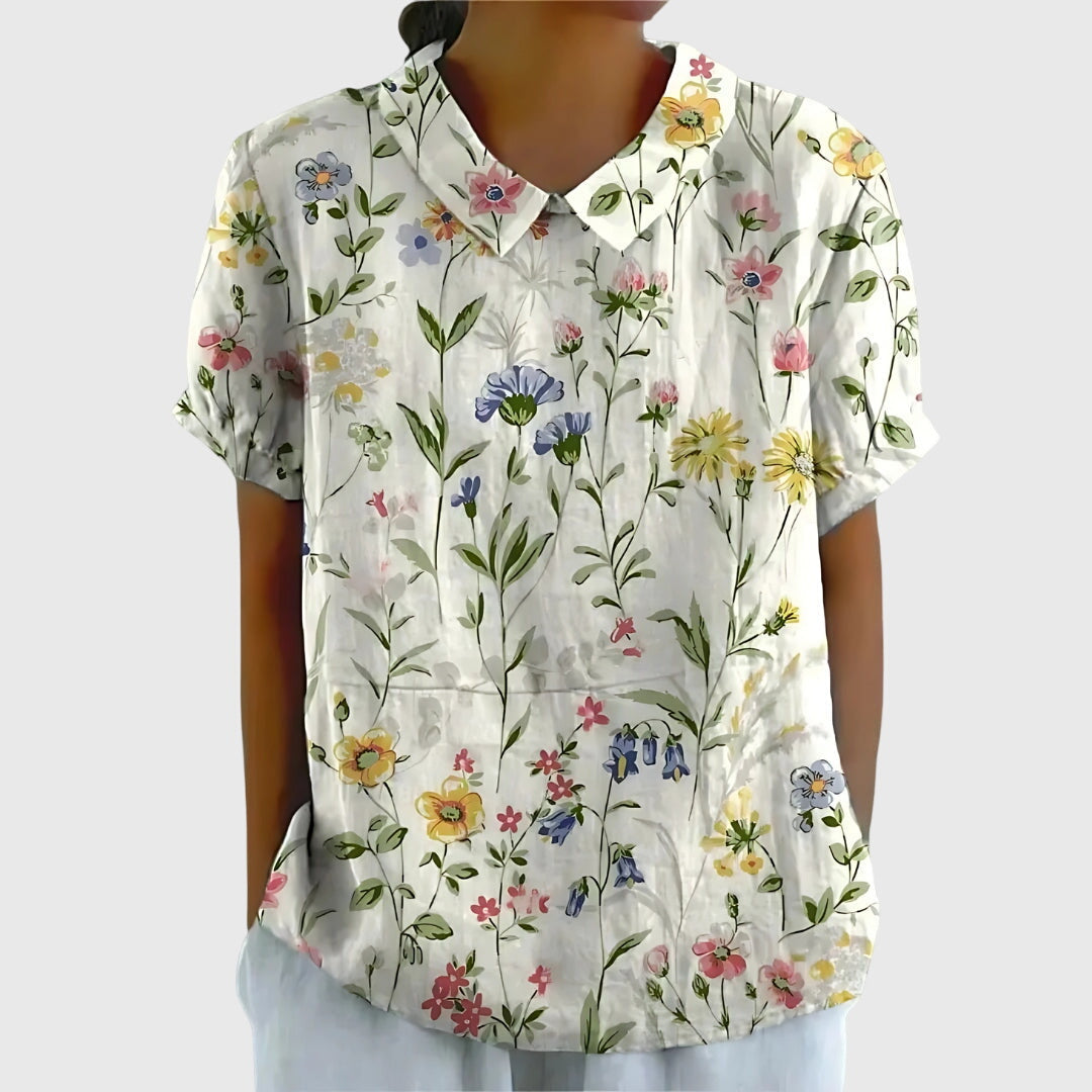 Blanco con Flores / 4XL