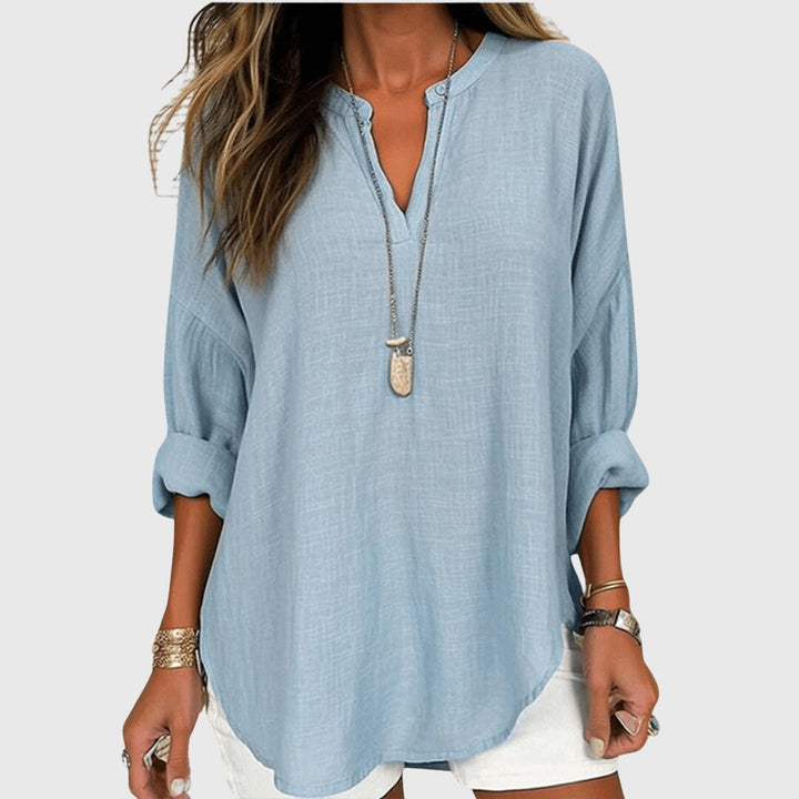 Lenara™ | Camiseta de Playa Elegante y Flotante