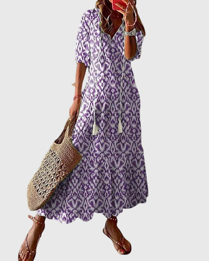 Amalia | Vestido Maxi de Verano Vintage Boho