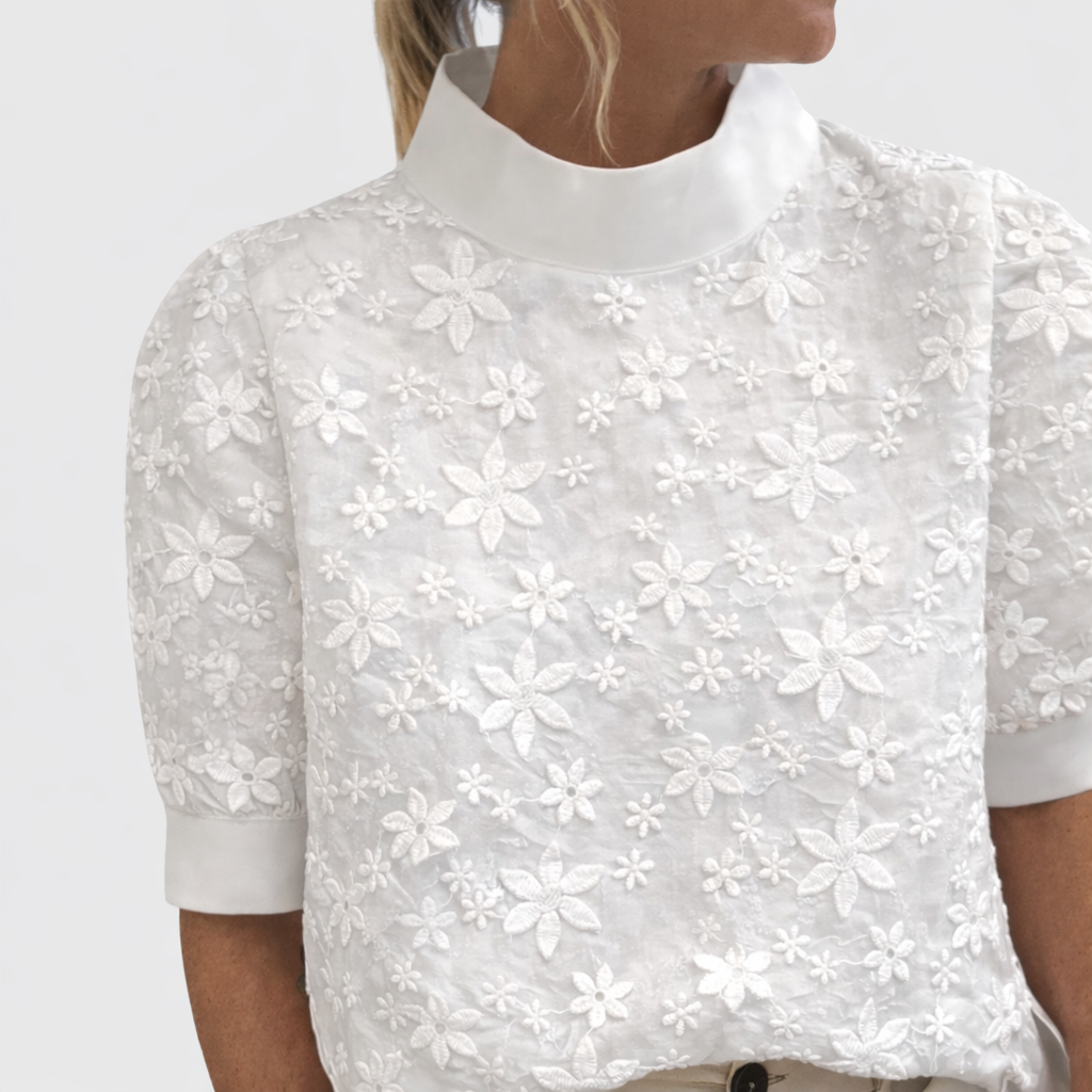 Sonelita™ | Blusa Elegante con Cuello Alto