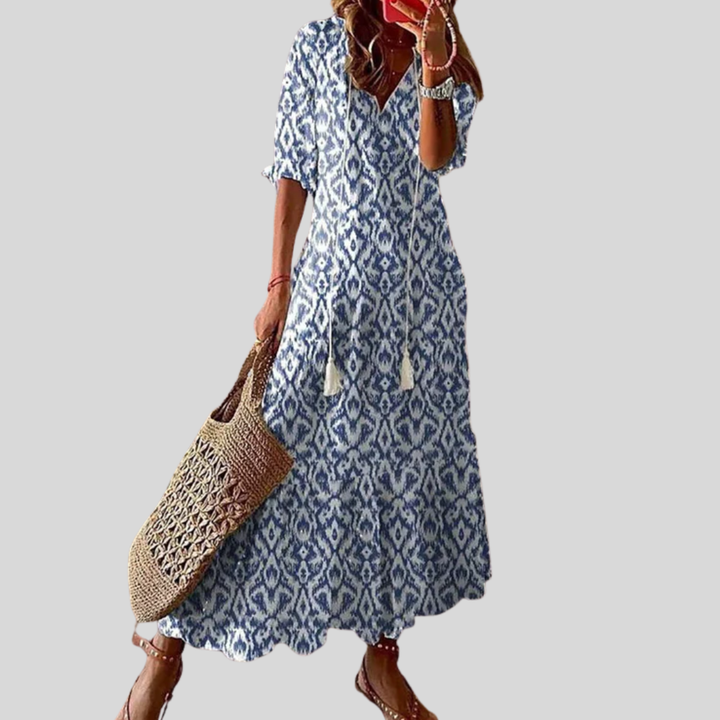 Michaela - Vestido Boho con Cubierta para el Vientre
