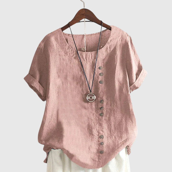 Elisavie | Blusa Cómoda de Manga Corta