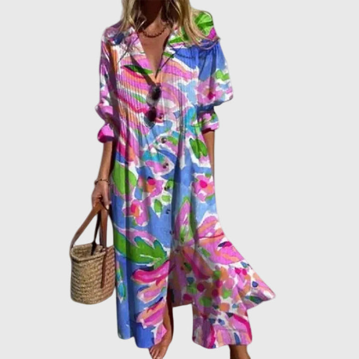 Zariah | Vestido Maxi Bohemio Elegante