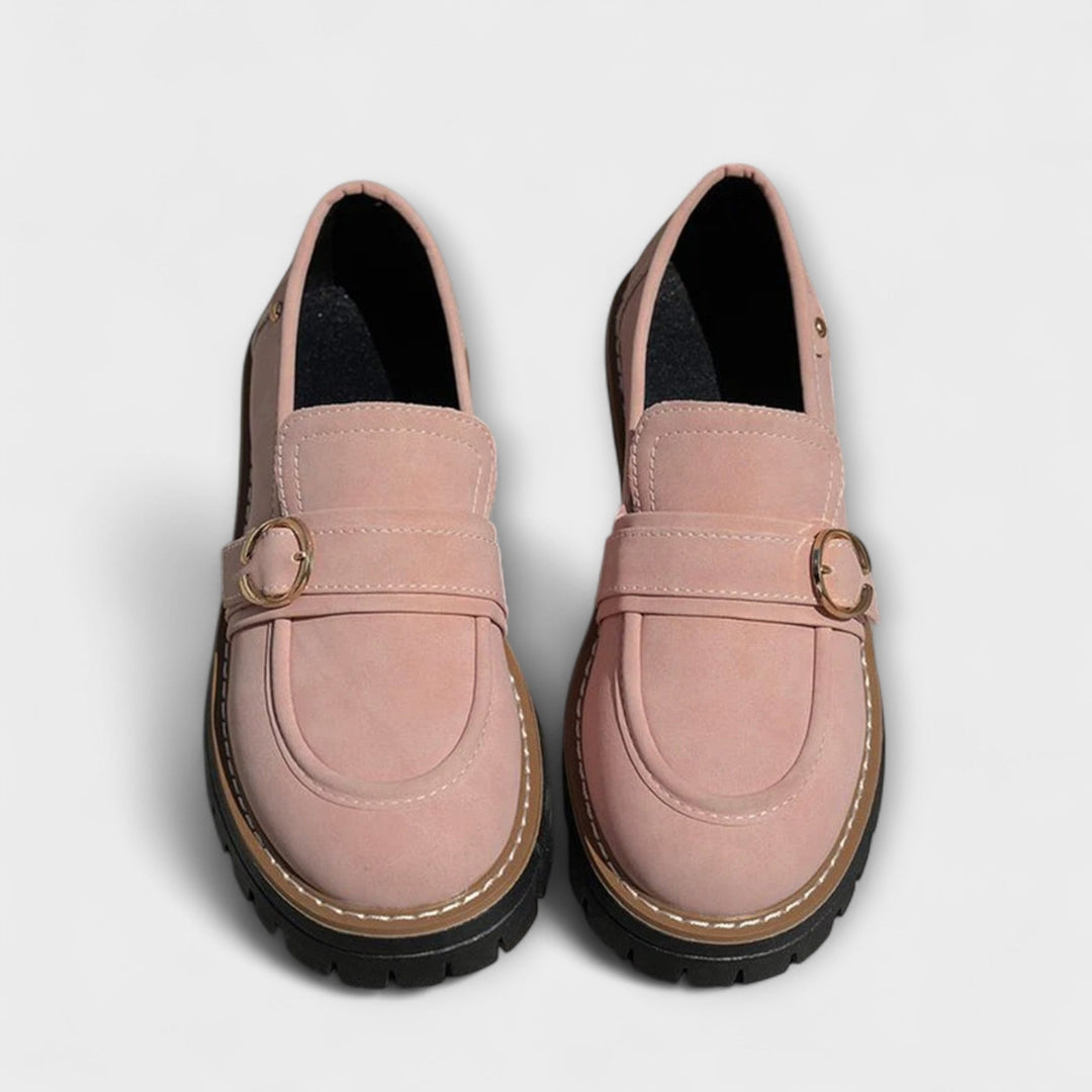 Lora™ | Mocasines Casual de Punta Redonda