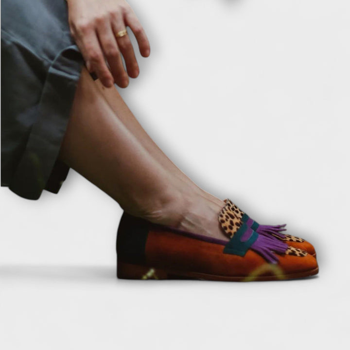 Fallon™ | Mocasín Marrón Leopardo