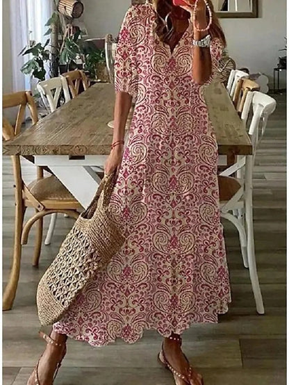Michaela - Vestido Boho con Cubierta para el Vientre